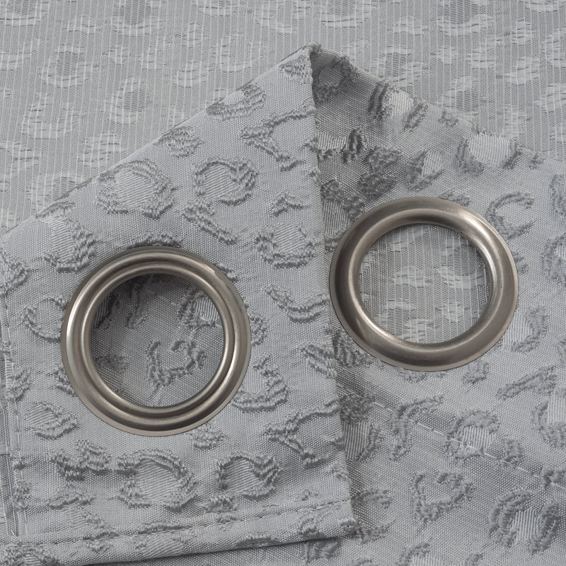 Tenda A Pannello Jacquard Royal Hotel Lafayetee – Set Di 2 Pannelli, Grigio, 108x120, Con Passacavi Metallo, Poliestere, Stile Moderno E Lussuoso - 6